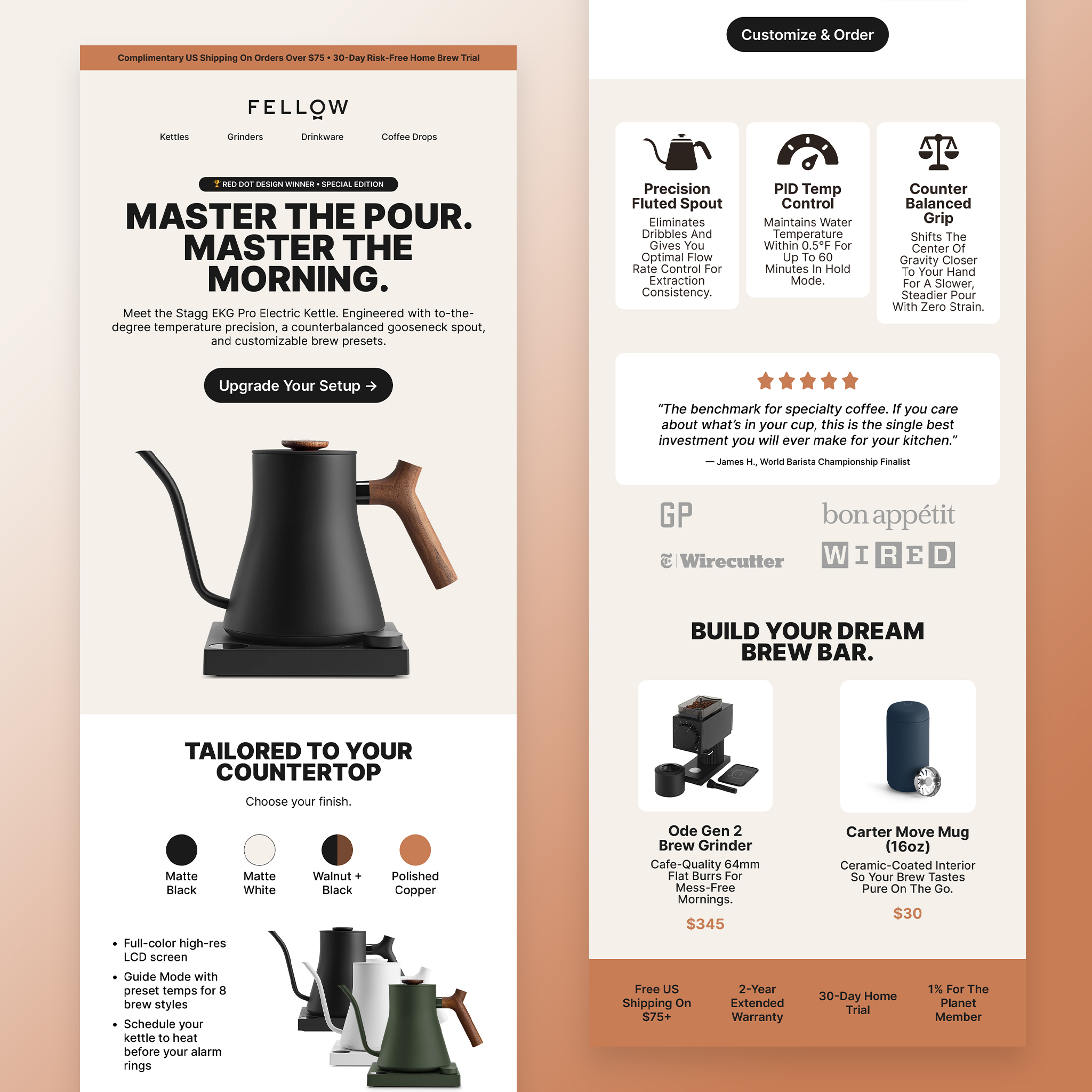 Fellow Product Email Design